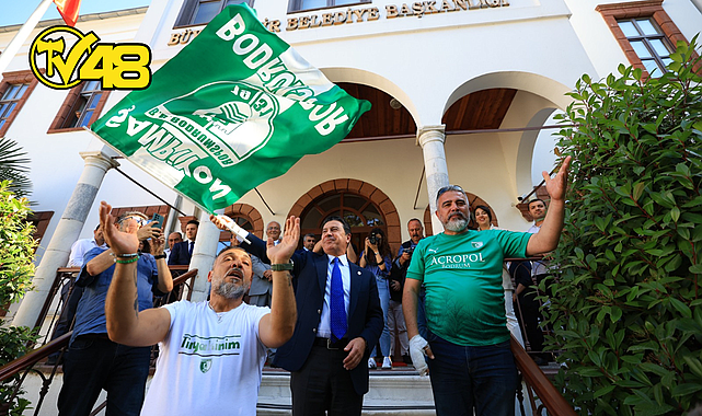 BÜYÜKŞEHİR BELEDİYESİ BODRUMSPOR&#039;UN ŞAMPİYONLUĞUNU COŞKUYLA KUTLUYOR