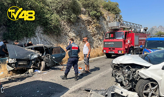 İKİ ARAÇ KAFA KAFAYA ÇARPIŞTI…