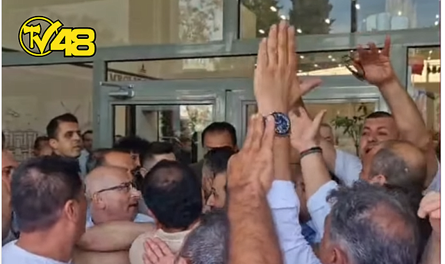 İZMİR BÜYÜKŞEHİR BELEDİYESİ MEMURLARI İLE GÜVENLİK ARASINDA KRİZ