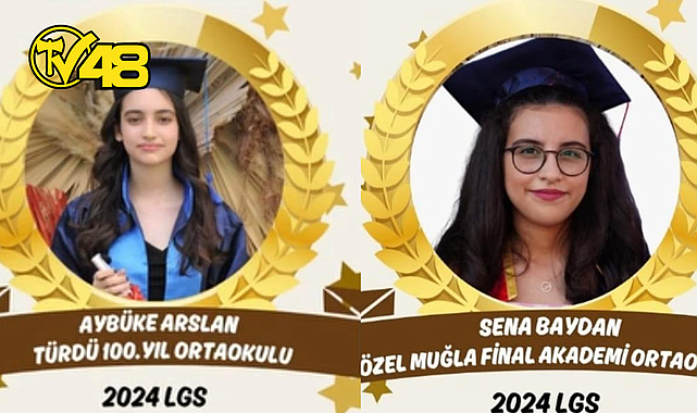 MENTEŞE&#039;DE İKİ ÖĞRENCİ LGS&#039;DEN 500 TAM PUAN ALDI