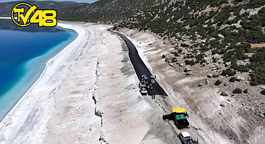 SALDA GÖLÜ'NDE ASFALT KRİZİ