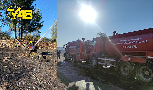 KARACAHİSAR YANGININ SÖNDÜRÜLMESİNE YENİKÖY KEMERKÖY ENERJİ’DEN DESTEK