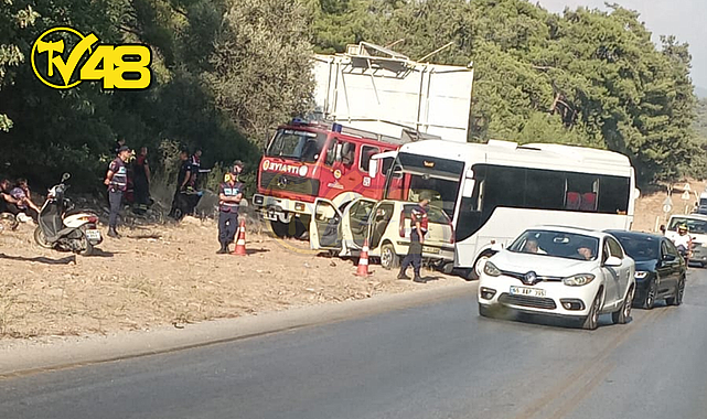 BODRUM TORBA DEMİRBÜKÜ MEVKİİ&#039;NDE ÖLÜMLÜ KAZA