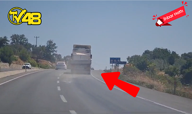 KAMYONLARDAN YOLA BÜYÜK TEHDİT: MERMER TOZLARI GÜVENLİĞİ VE SAĞLIĞI TEHLİKEYE ATIYOR