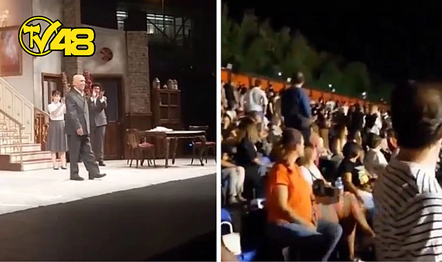 ŞENER ŞEN&#039;İN TİYATRO OYUNUNA SALDIRI! CAM ŞİŞE FIRLATILDI, OYUNA ARA VERİLDİ