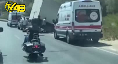 SÖKE'DE FACİANIN EŞİĞİNDEN DÖNÜLDÜ: PİKABIN FRENİ PATLADI, ARAÇ SU KANALINA UÇTU