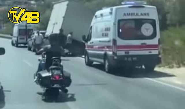 SÖKE&#039;DE FACİANIN EŞİĞİNDEN DÖNÜLDÜ: PİKABIN FRENİ PATLADI, ARAÇ SU KANALINA UÇTU