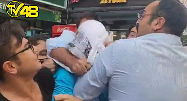 İZMİR'DE ABD ASKERİNİN BAŞINA ÇUVAL GEÇİRDİLER