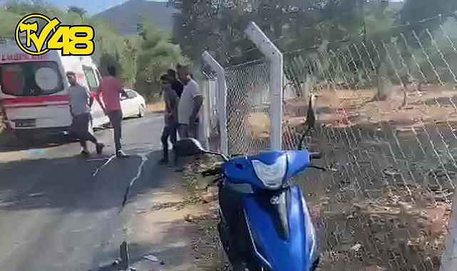 MİLAS&#039;TA 13 YAŞINDAKİ MOTOSİKLET SÜRÜCÜSÜ TIRA ÇARPTI