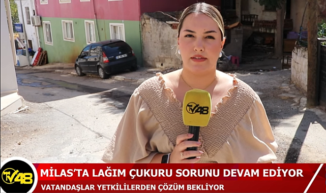 MİLAS&#039;TA LAĞIM ÇUKURU SORUNU DEVAM EDİYOR