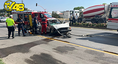 MUĞLA'DA TRAFİK KAZASI: 1 YARALI