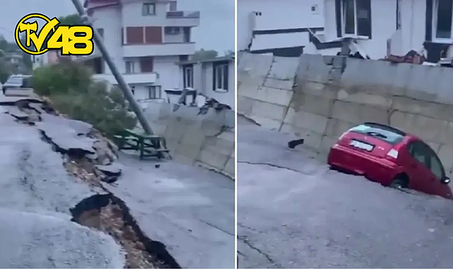 YAĞIŞ SONRASI FELAKET YAŞANIYOR! YOLLAR VE İSTİNAT DUVARLARI ÇÖKTÜ