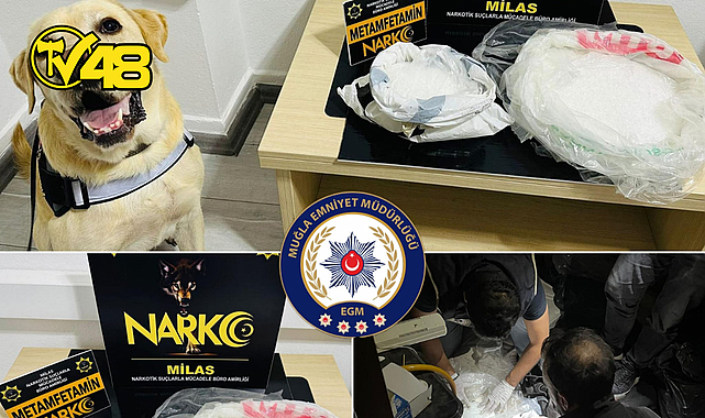 MİLAS’TA BÜYÜK UYUŞTURUCU OPERASYONU: 5,9 KİLO METAMFETAMİN ELE GEÇİRİLDİ, 4 GÖZALTI