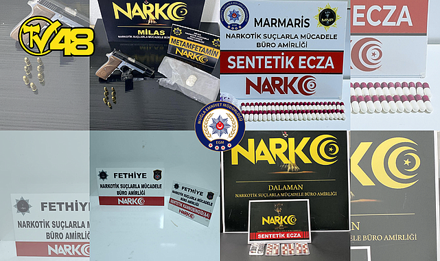 MUĞLA&#039;DA NARKOTİK OPERASYONLARI: UYUŞTURUCU TACİRLERİNE AĞIR DARBE