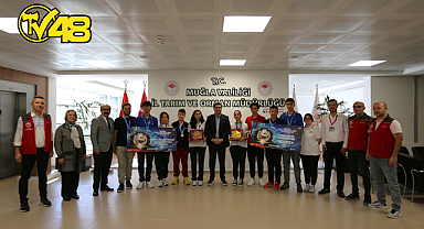 TEKNOFEST 2024'TE ÖDÜL ALAN MİLASLI GENÇLER'DEN SAYLAK'A ZİYARET