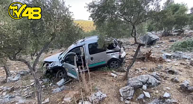 YATAĞAN-MİLAS KARAYOLU'NDA KAZA: 2 YARALI