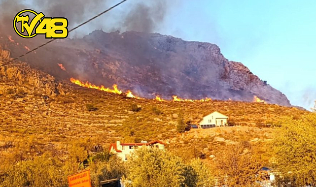 MARMARİS BOZBURUN’DA ORMAN YANGINI: MÜDAHALE SÜRÜYOR