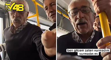 YAŞLILARA YER VERMESİNİ İSTEDİ, ALDIĞI CEVAP ÜZERİNE GENÇ KIZI TOKATLADI