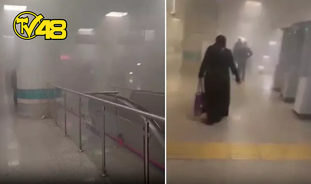 YENİKAPI METRO İSTASYONUNDA YÜRÜYEN MERDİVENDE YANGIN: YOLCULAR DUMANDAN ETKİLENDİ