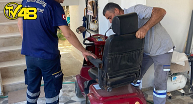 BELEDİYEDEN AKÜLÜ SANDALYE BAKIM, ONARIM DESTEĞİ