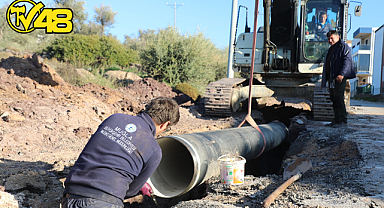 BODRUM MUMCULAR MAHALLESİNDE İÇME SUYU HATLARI YENİLENİYOR