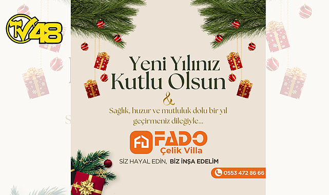 FADO ÇELİK VİLLA’DAN YENİ YIL MESAJI: MUTLU VE SAĞLIK DOLU YILLARA!