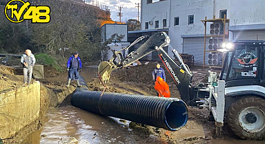 YAĞIŞ SONRASI TEMİZLİKLER DEVAM EDİYOR