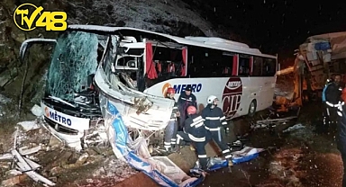 METRO TURİZM OTOBÜSÜ KAZA YAPTI: ÖLÜ VE YARALILAR VAR!