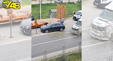 MİLAS-BODRUM KARAYOLU 23 NİSAN BULVARI ÜZERİNDE MADDİ HASARLI TRAFİK KAZASI MEYDANA GELDİ