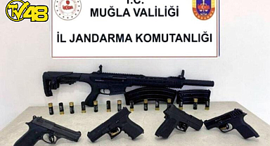 MİLAS'TA RUHSATSIZ SİLAH OPERASYONU