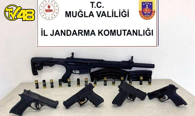 MİLAS&#039;TA RUHSATSIZ SİLAH OPERASYONU