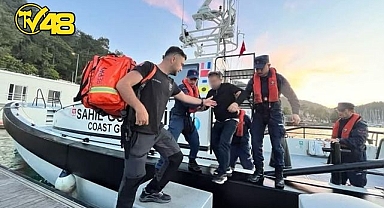 FETHİYE KÖRFEZİ'NDE YÜK GEMİSİNDE RAHATSIZLANAN ŞAHIS TAHLİYE EDİLDİ