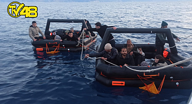 MARMARİS AÇIKLARINDA 27 DÜZENSİZ GÖÇMEN KURTARILDI