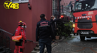 MARMARİS'TE 5 YILDIZLI OTELDE YANGIN