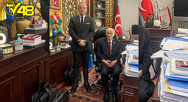 MHP MUĞLA İL BAŞKANI BURAK DEMİREL'DEN DEVLET BAHÇELİ'YE ZİYARET