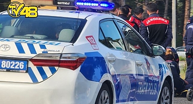 MUĞLA'DA MOTORİZE JANDARMA TİMİ KAZA YAPTI