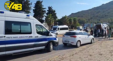 BODRUM’DA KAVŞAKTA FECİ KAZA