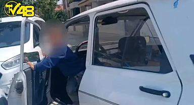 KÜÇÜK YAŞTAKİ BİR ÇOCUK, AİLESİNDEN HABERSİZ ALDIĞI OTOMOBİLLE KAZA YAPTI