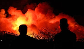 BODRUM YOLUNDA YERLEŞİME ÇOK YAKIN NOKTADA YANGIN ÇIKTI