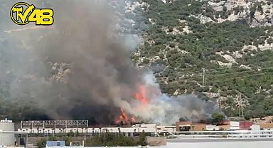 ORTAKENT YAHŞİ'DE KORKUTAN YANGIN: RÜZGARIN ETKİSİYLE HIZLA BÜYÜDÜ