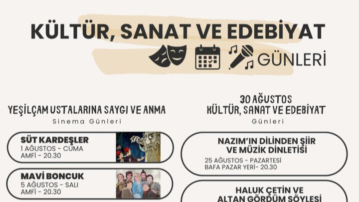 MUĞLA MİLAS’TA KÜLTÜR, SANAT VE EDEBİYAT GÜNLERİ BAŞLIYOR