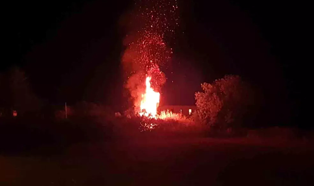 DATÇA&#039;DA YANGIN KISA SÜREDE SÖNDÜRÜLDÜ