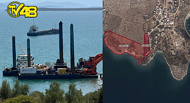 İASOS'TAKİ TARİHİ BÖLGEDE YASAĞA RAĞMEN İNŞAAT ÇALIŞMALARI DEVAM EDİYOR