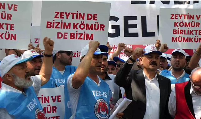 MUHTARLAR VE TES-İŞ&#039;TEN MADEN YASASI&#039;NA DESTEK