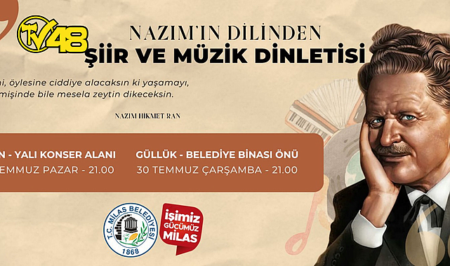 NAZIM HİKMET RAN ÖREN VE GÜLLÜK’TE ANILACAK