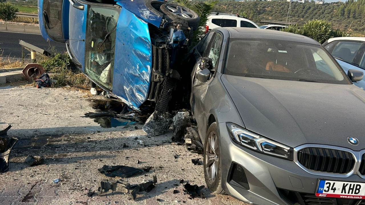 Milas-Bodrum Yolunda Feci Kaza: 5 Yaralı