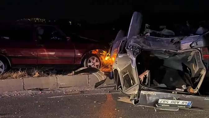 Milas’ta Trafik Kazası: Takla Atan Araç ve 3 Yaralı