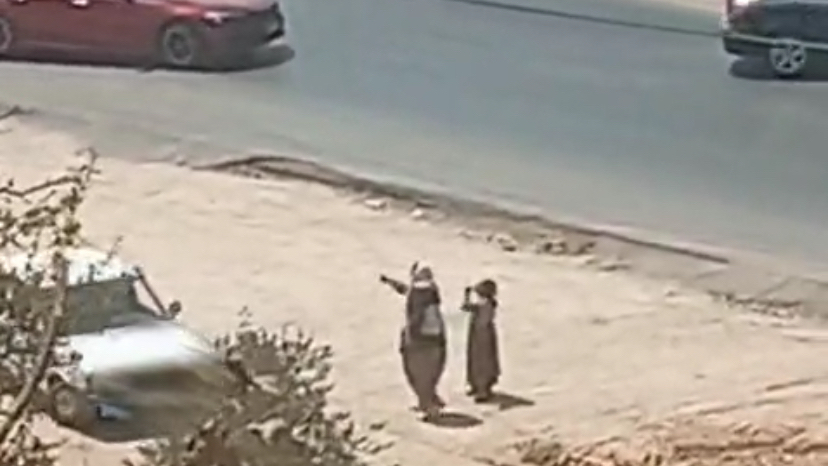 Milas’ta Dilenci Kadın ve Çocuğun Parasını Aldığı İddia Edilen Kişi Kamerada