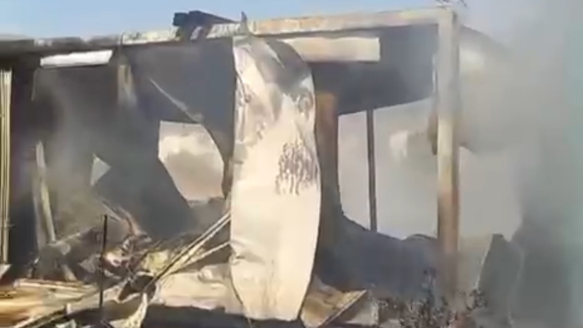 Kazıklı Mahallesi’nde Konteyner Yangını Çıktı