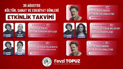 Kültür, Sanat Ve Edebiyat’ın Kalbi Milas’ta Atacak